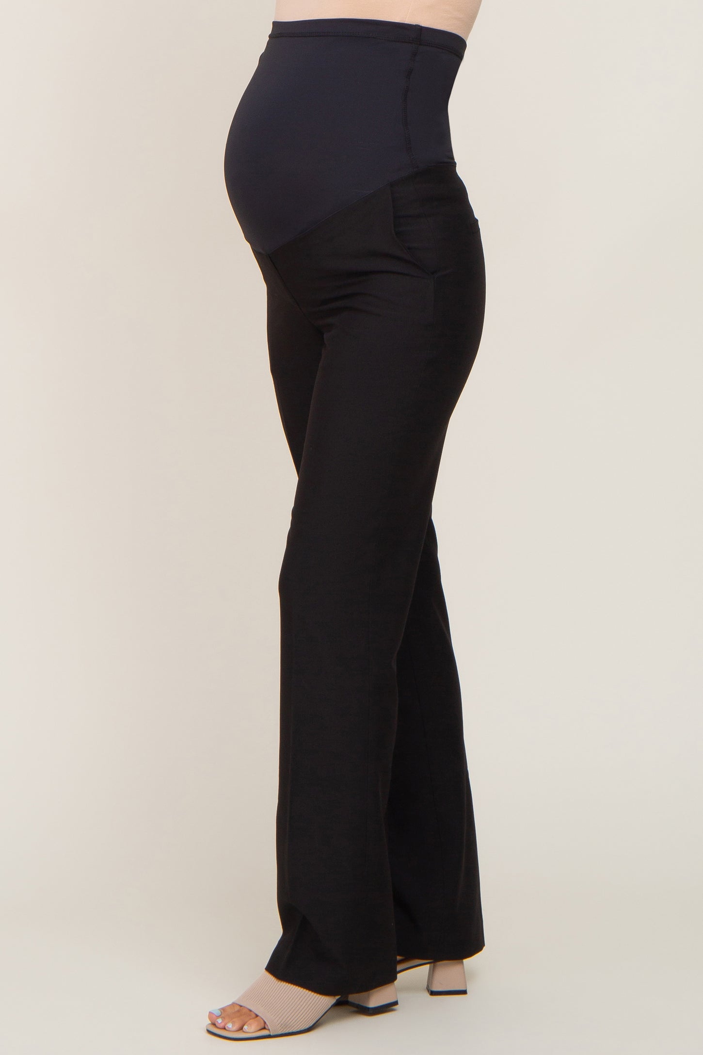 Female maternity work trousers, long, model ROSEMARI, black - Professional  clothing - N002567 - Terrateck